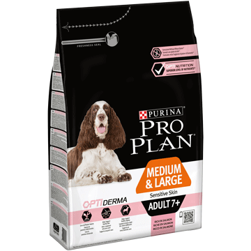Purina Pro Plan Optiderma Adult7+ Medium Large Saumon Purina Pro Plan Optiderma Adult7+ Medium Large Saumon