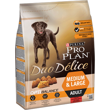 Purina Pro Plan Optibalance Duo Délice Adult Medium Large Boeuf Purina Pro Plan Optibalance Duo Délice Adult Medium Large Boeuf