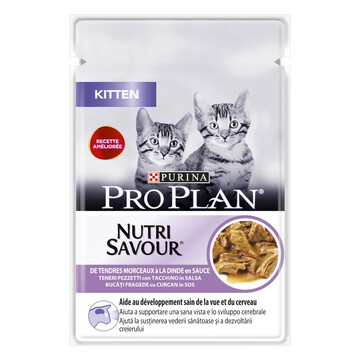 Purina Pro Plan Chaton Dinde pâtée en sauce Purina Pro Plan Chaton Dinde pâtée en sauce