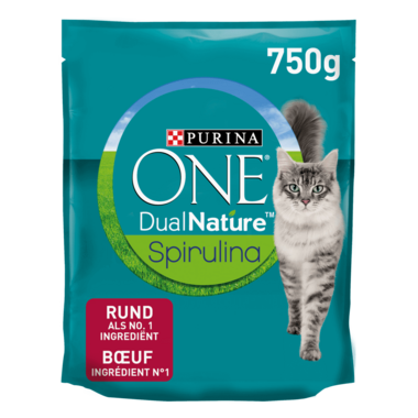Purina One Dual Nature Boeuf avec Spiruline Purina One Dual Nature Boeuf avec Spiruline