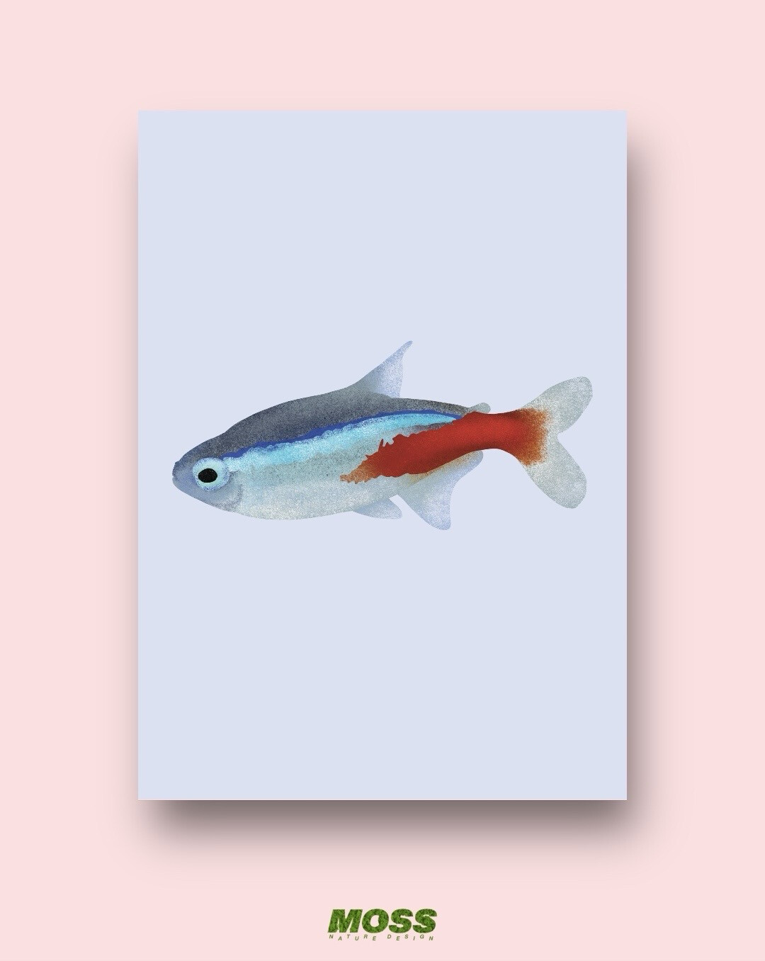 Neon Tetra A3 Print