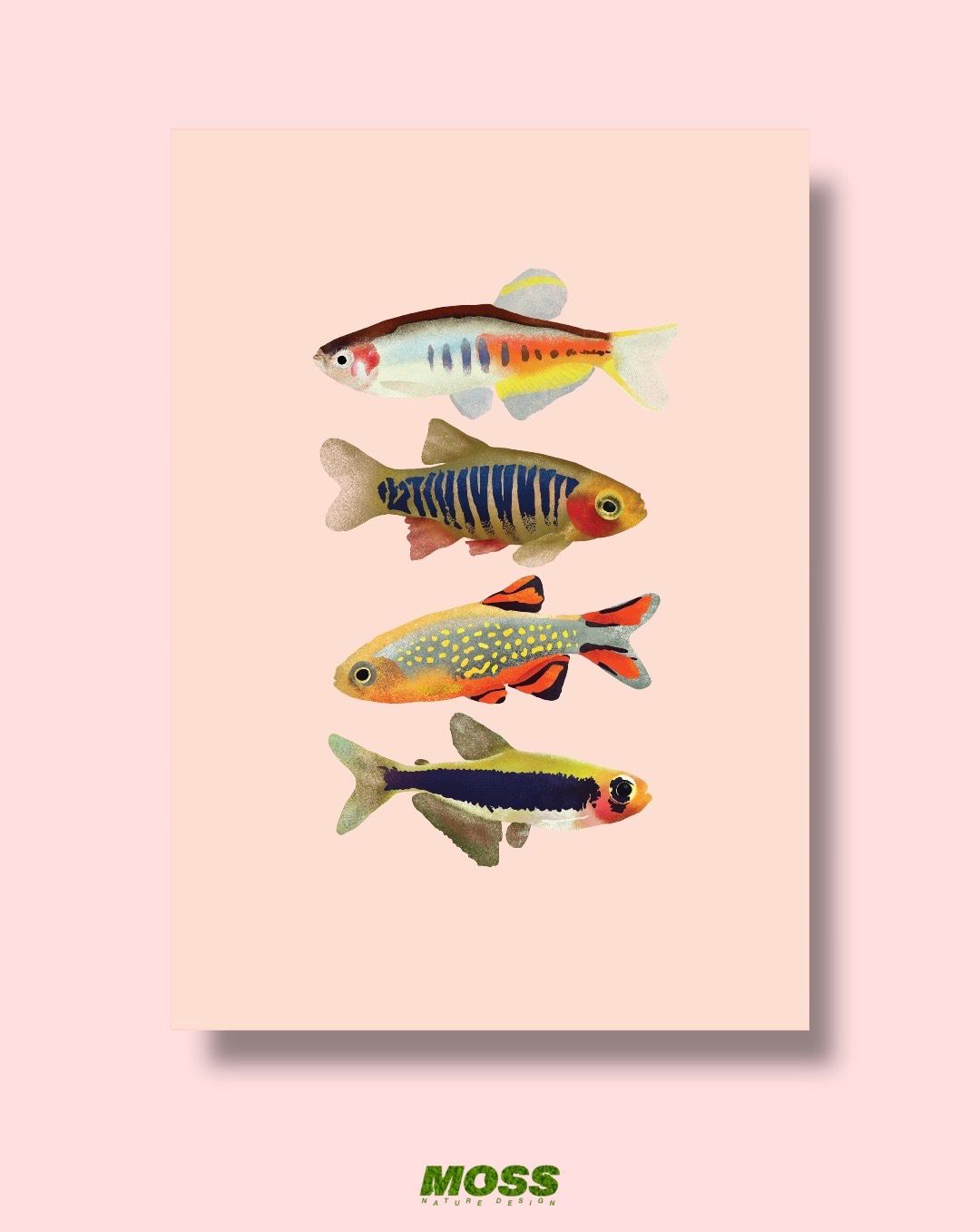 Nano Fish A4 Print