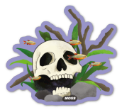 Skull Aquascape sticker - PIXIE DUST