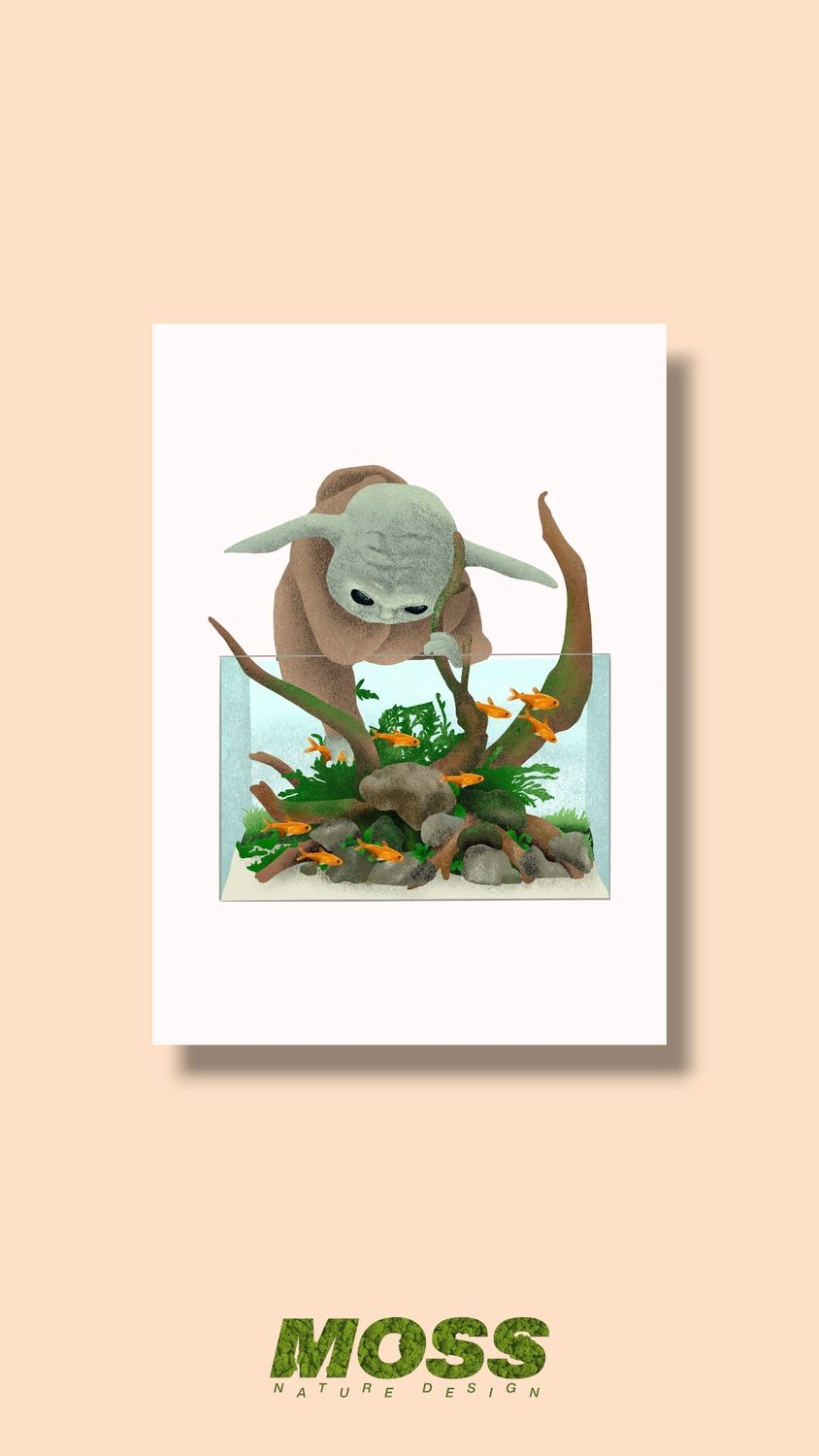 The Aquascaping Child A5 Print