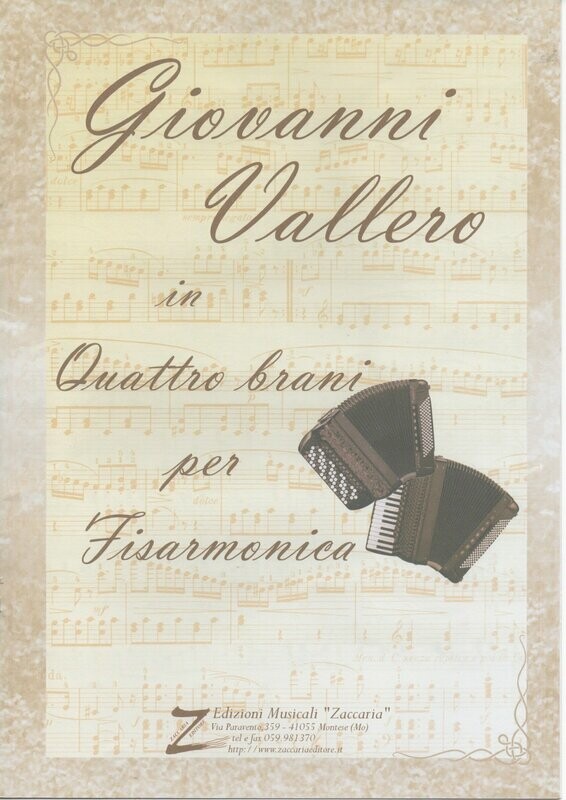 Quattro brani per fisarmonica di Giovanni Vallero