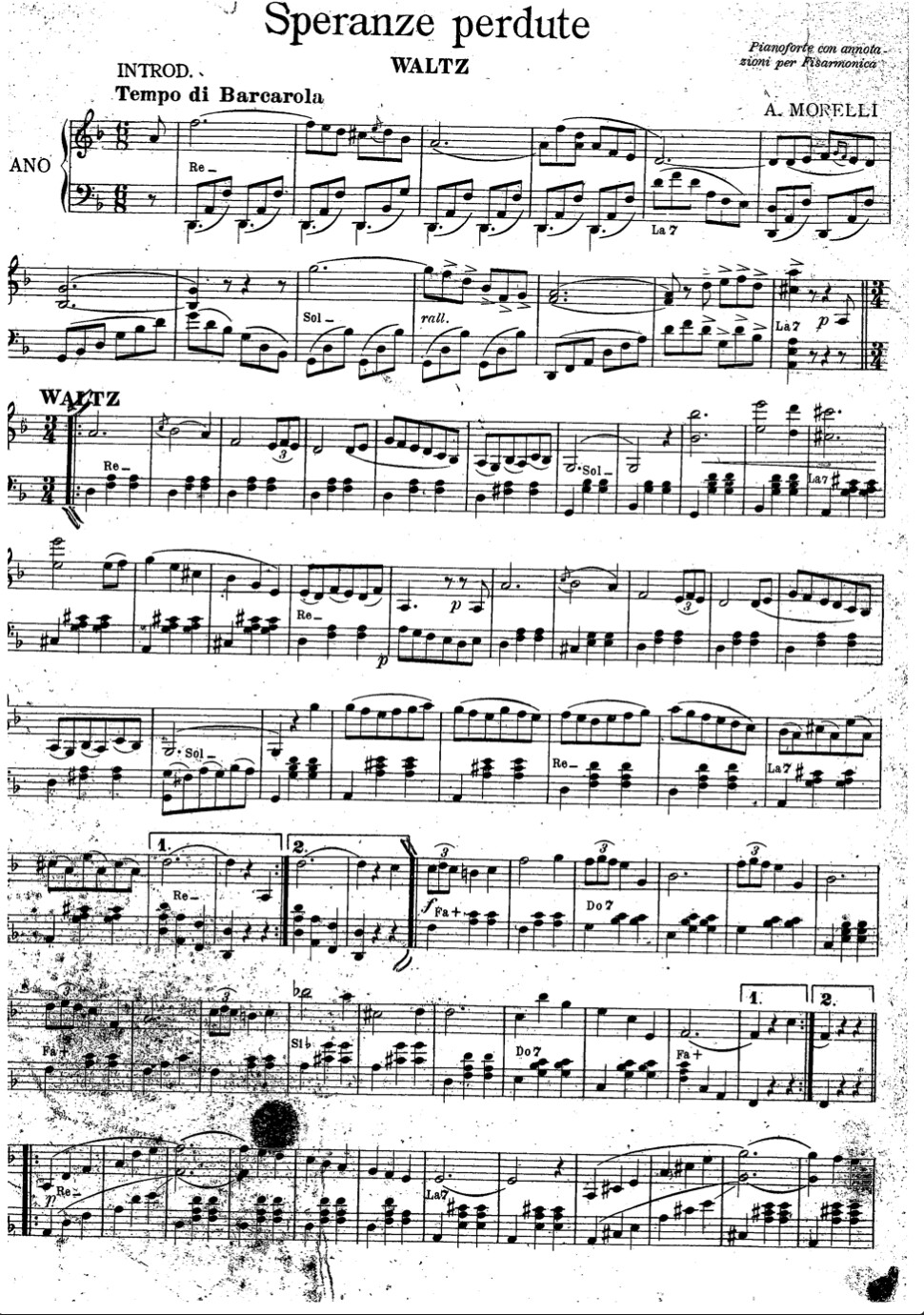 Speranze perdute