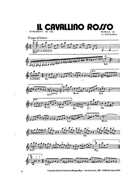 Il Cavallino rosso (Valzer)