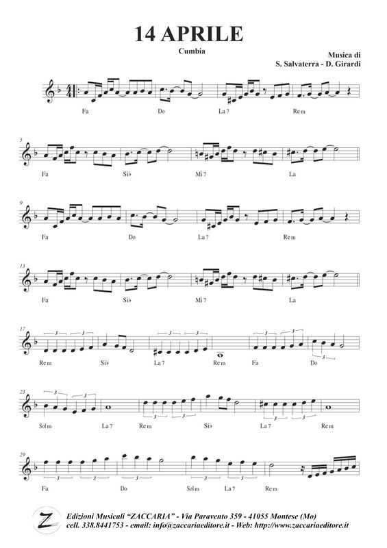 14 aprile - Cumbia di S. Salvaterra