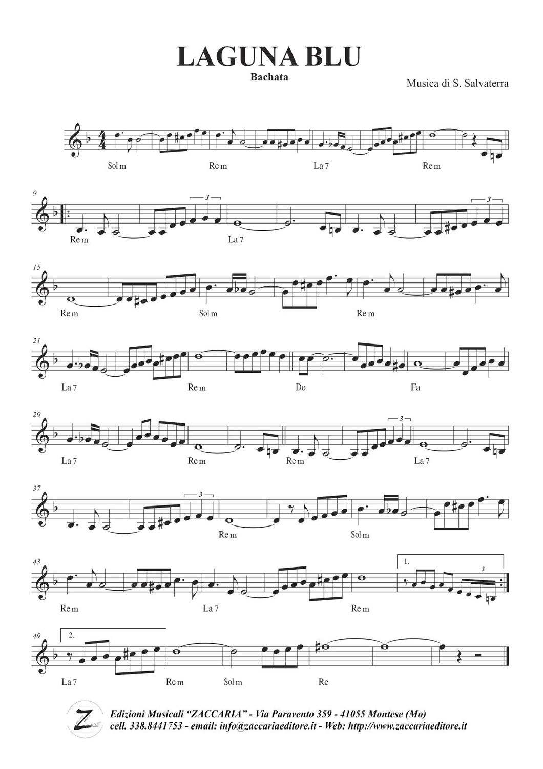 Laguna blu - Bachata di S. Salvaterra