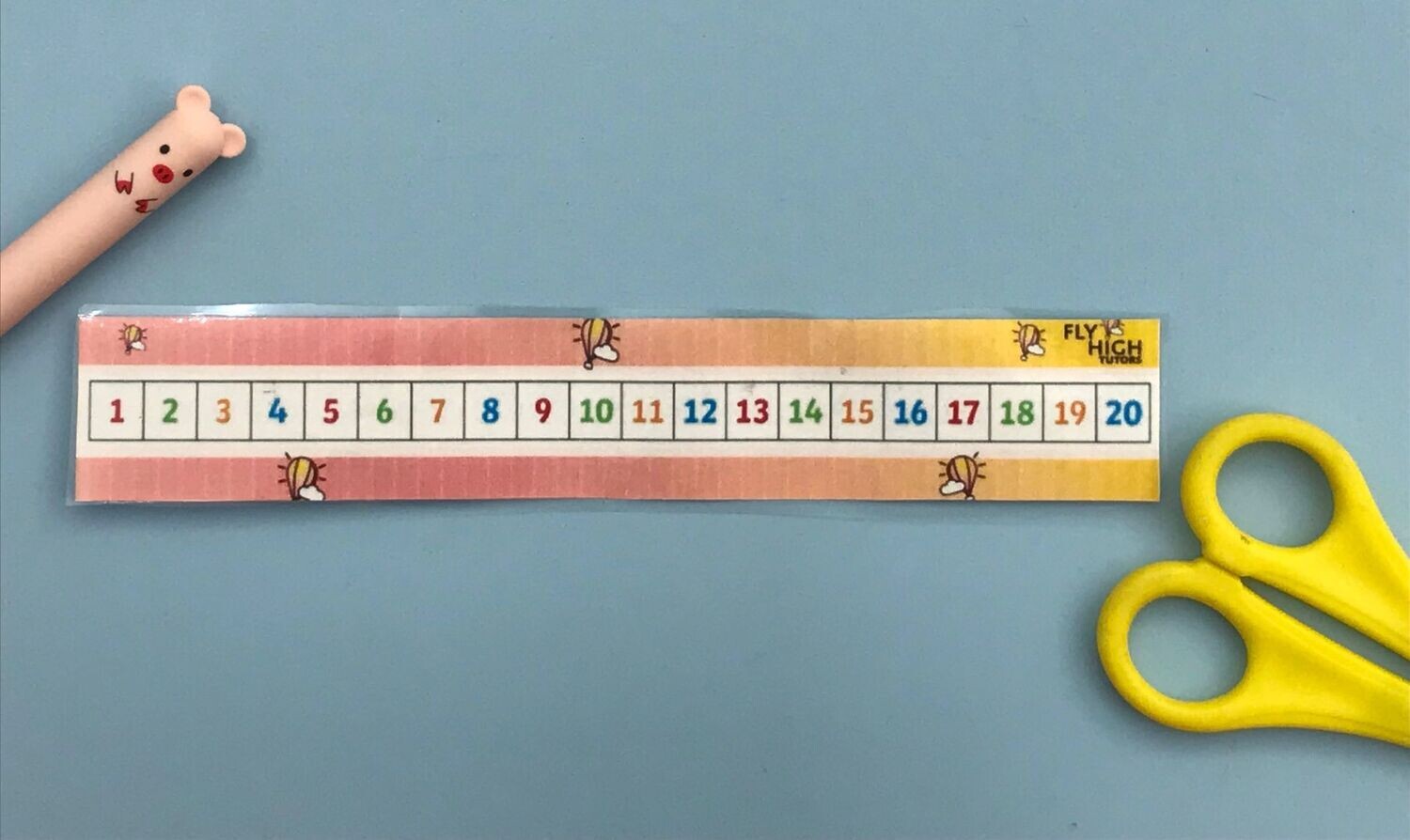 1 - 20 Number Line