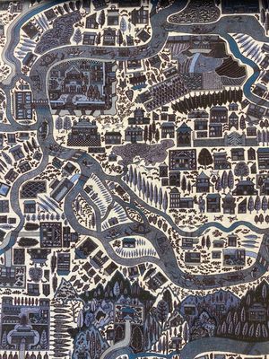 PATTERN MAP 100% Cotton Satin 120/2