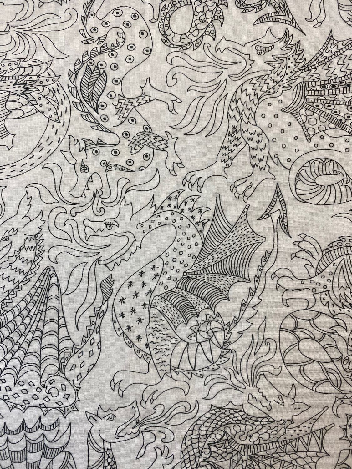 DELANEY DRAGON 100% Cotton Satin 120/2