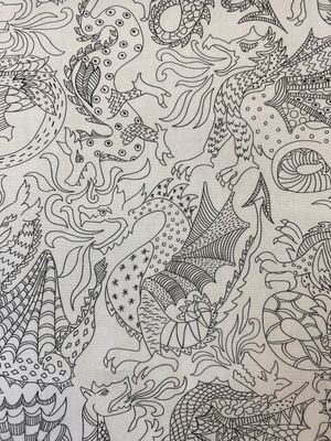 DELANEY DRAGON 100% Cotton Satin 120/2