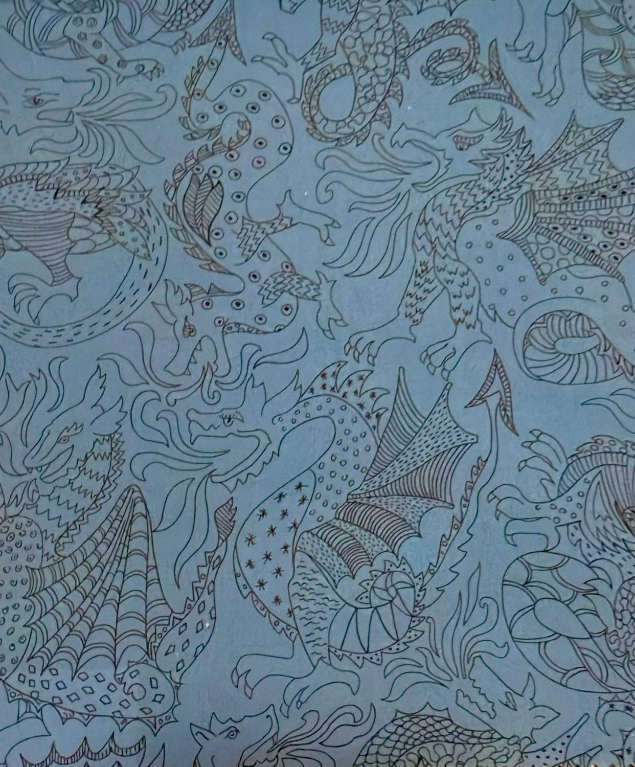 DELANEY DRAGON 100% Cotton Satin 120/2