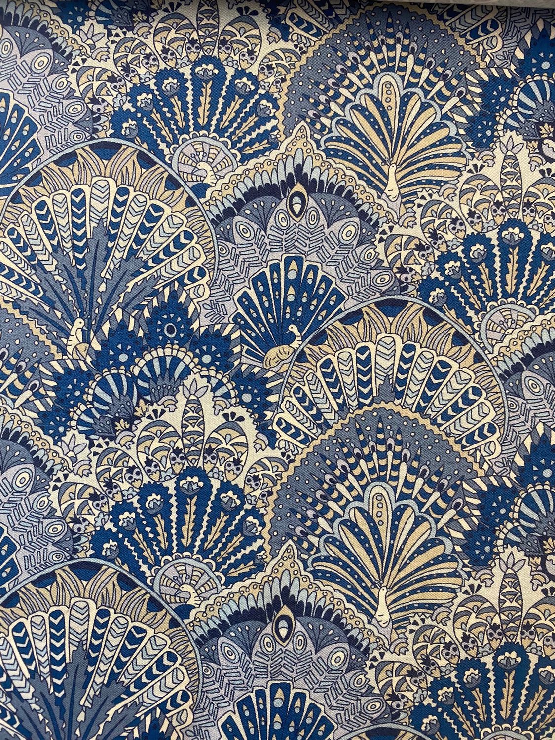 PEACOCK PARADE 100% Cotton Satin 120/2
