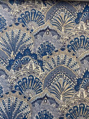 PEACOCK PARADE 100% Cotton Satin 120/2