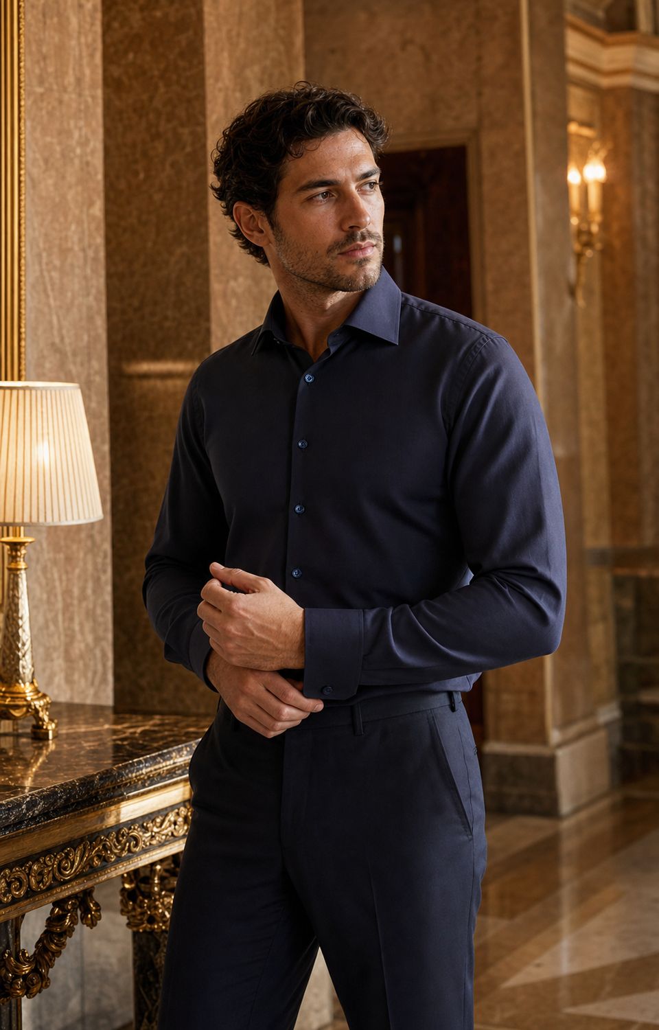Exclusive 100% Cotton bluscuro CLA