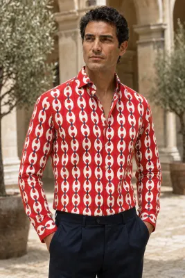 Exclusive Catene shirt in 100% linen