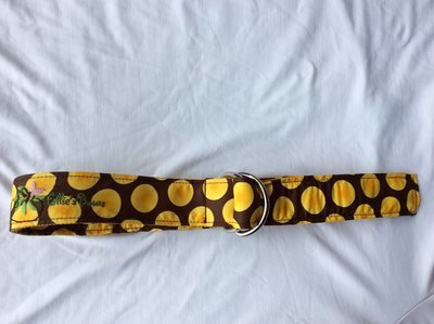 Ribbon Belt Brown &amp; Yellow