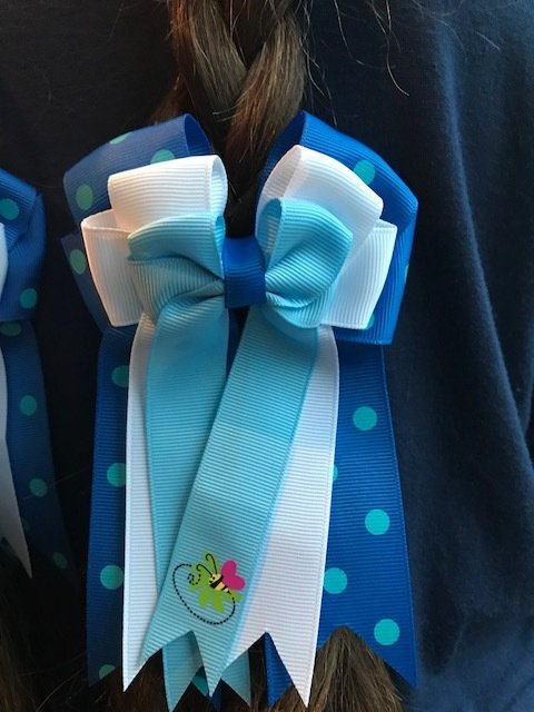 Blue &amp; White w/Polka Dots