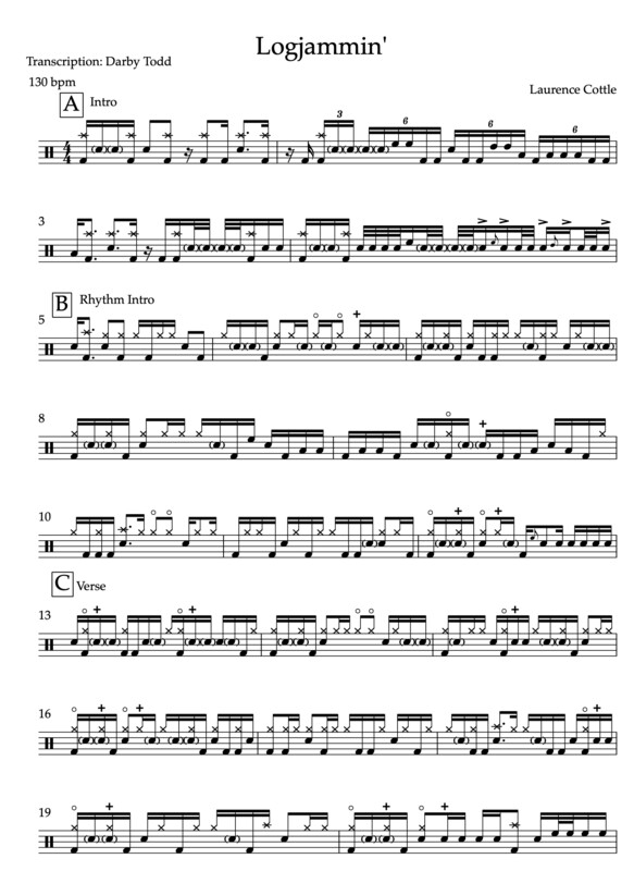 Logjammin’, playalong/transcription download