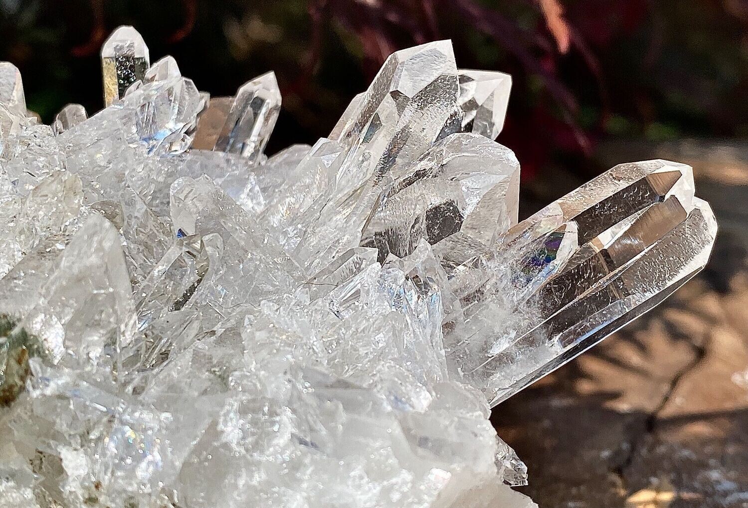 Glasklarer Arkansas USA Bergkristall