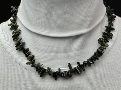Turmalin Grün A Qualität Stiftli Halskette Einzelstück