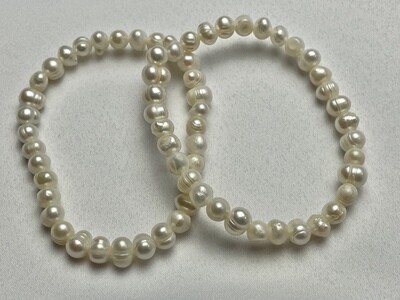 ​Süsswasser Perlen Armband 6-8 mm