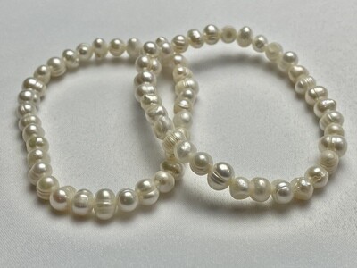 Süsswasser Perlen Armband 6-8 mm