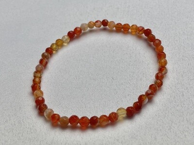 ​Karneol Armband 4mm facettiert