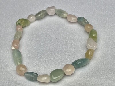 Aquamarin und Morganit Armband
