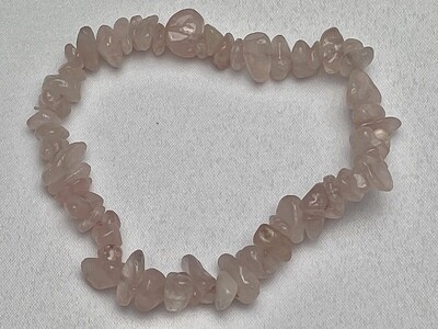 Rosenquarz Splitter Armband