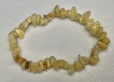 Splitter Armband Jade Gelb