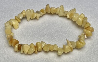 Splitter Armband Jade Gelb