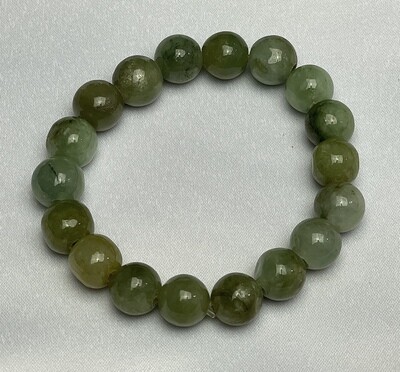 Jade Grün Kugelarmband  10mm
