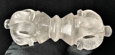 AAA Tibetischer Varja Bergkristall Handgeschnitzt 11,5 cm