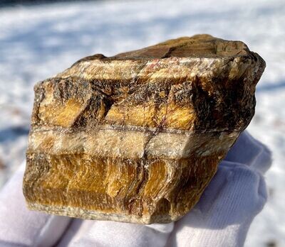 AAA Tigerauge Naturbelassen ca. 80 x 50 mm
