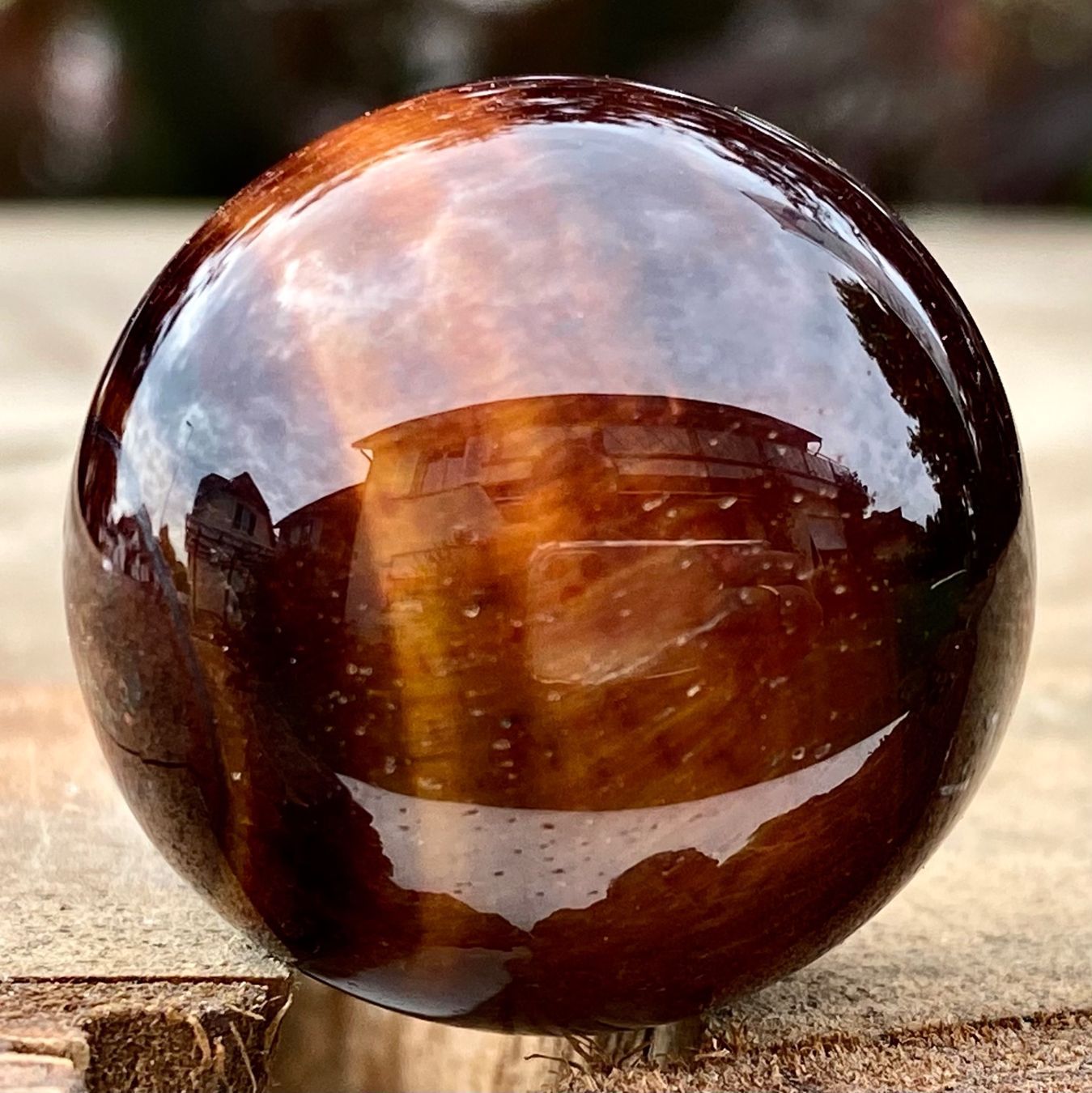 Schöne Besondere  Rote Tigeraugen Kugel