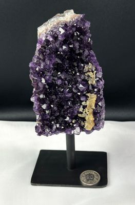 Amethyst Unikat mit Calcit
