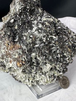 Wunderschöne Grosse Sphalerit Stufe mit Nadel Calcit 2,4 Kg