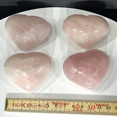 Rosenquarz Herz ca. 55 x 42 x 24-28 mm dick