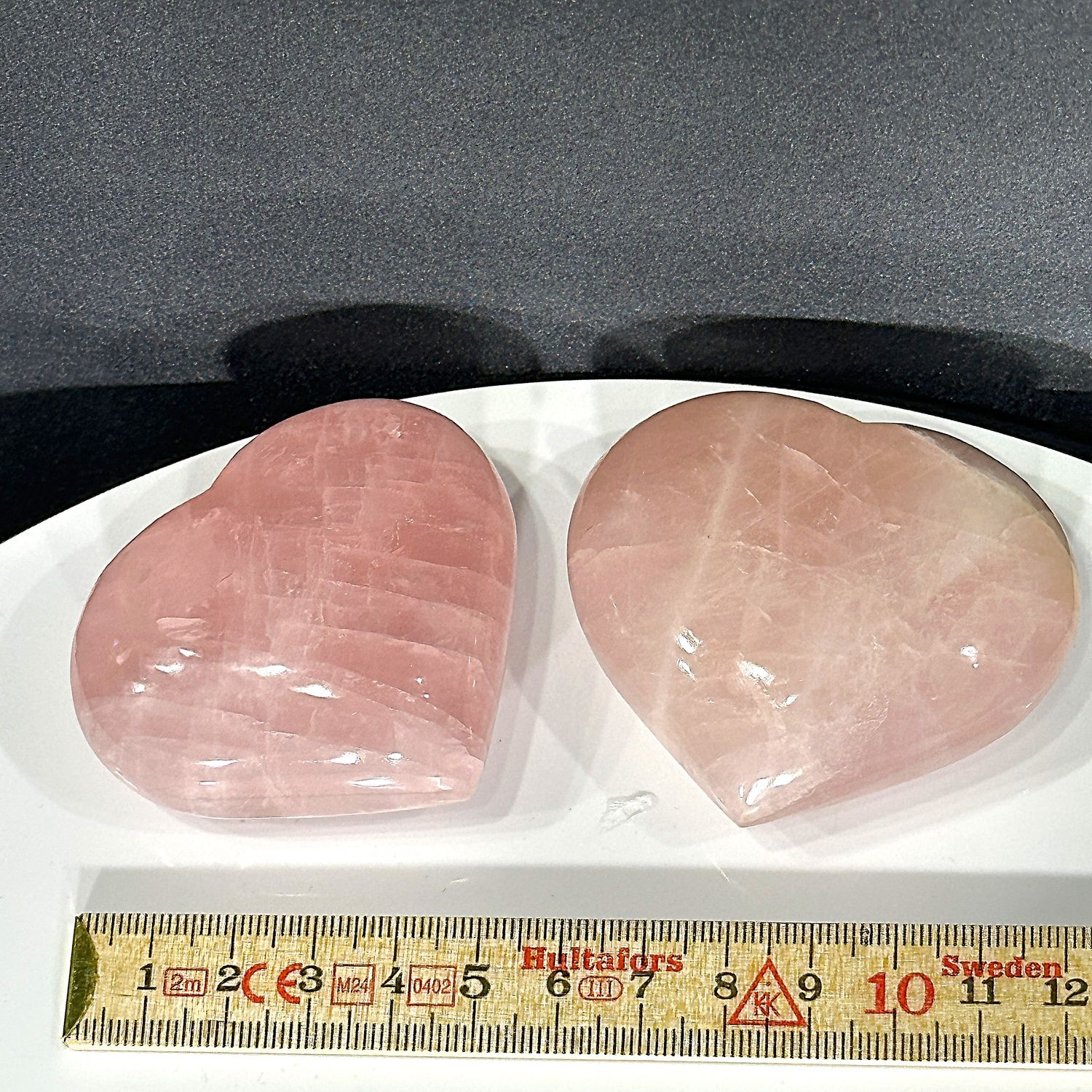 ​Rosenquarz Herz ca. 60 x 54 x 26 mm dick