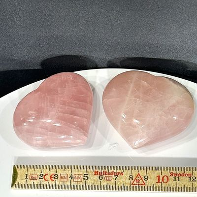 ​Rosenquarz Herz ca. 60 x 54 x 26 mm dick
