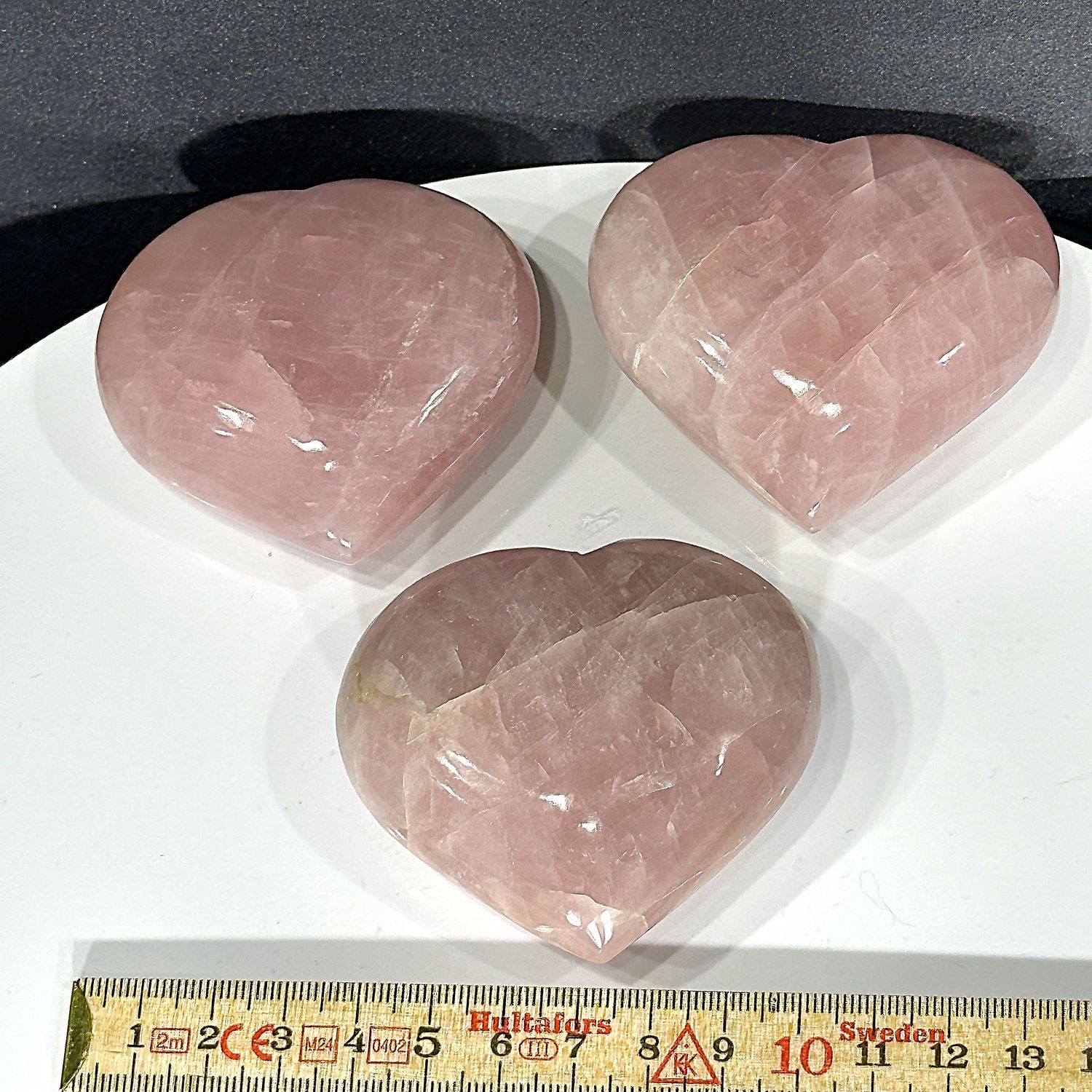 ​Rosenquarz Herz ca. 60 x 60 x 27 mm dick