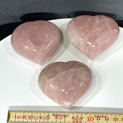 ​Rosenquarz Herz ca. 60 x 60 x 27 mm dick