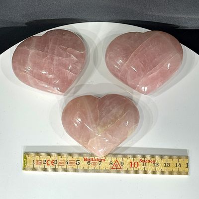 ​Rosenquarz Herz ca. 70 x 60 x 27 mm dick