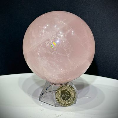 Rosenquarz Kugel 70 mm