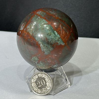 Heliotrop Kugel 54 mm