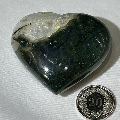 Grüner Achat Herz 55  x 48.5 mm