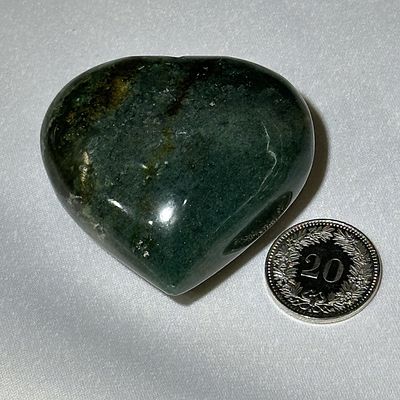 Grüner Achat Herz 55  x 48 mm